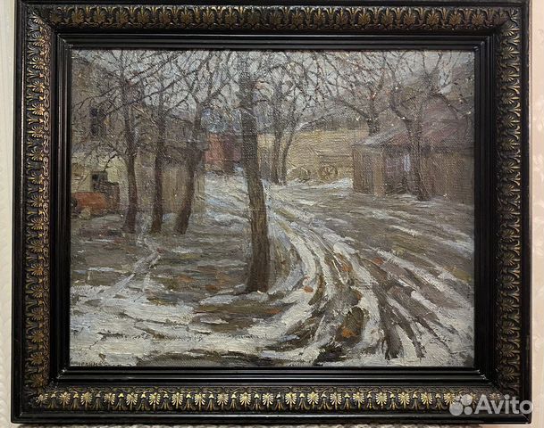 Картина в раме, масло