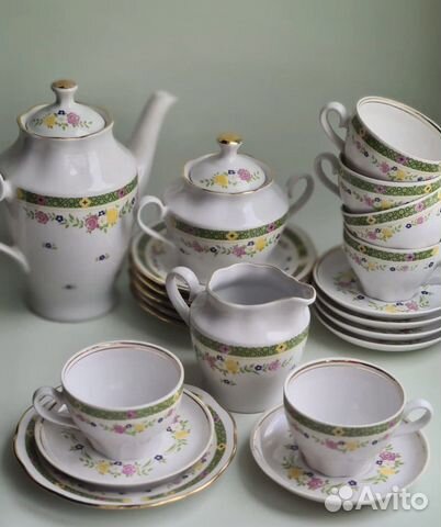 Сервиз чайный СССР рижский фарфор
