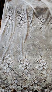 Тюль портьерная белая