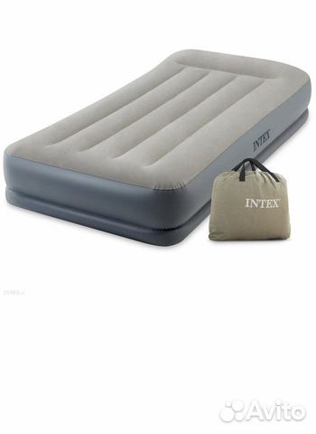 Надувная кровать с насосом Intex
