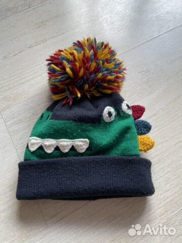 Шапка для мальчика с варежками