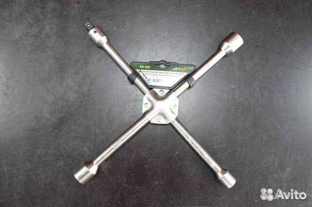 Ключ баллонный крестовой усиленный 17x19x21x22мм