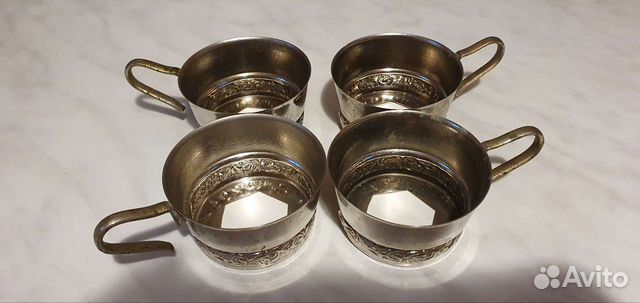 Подстаканник мельхиор, мнц