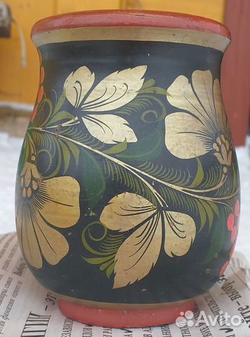 Ваза хохлома 50-е годы
