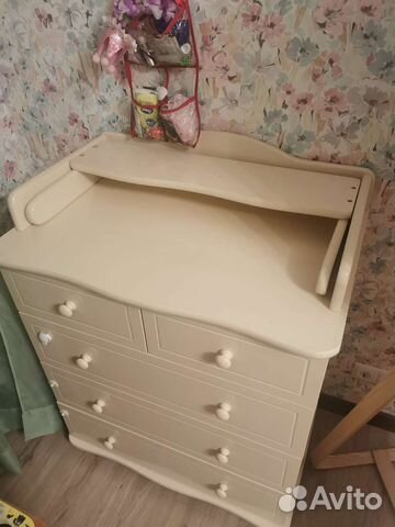 Комод+кроватка+матрас+борта+одеяло+подушка