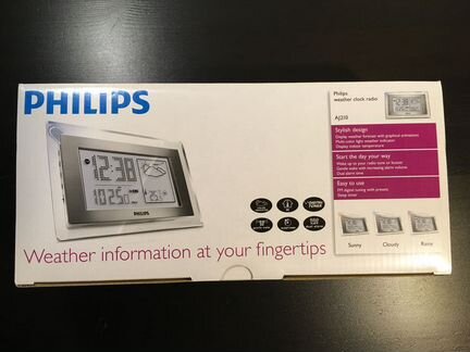 Радиобудильник с прогнозом погоды Philips AJ 210