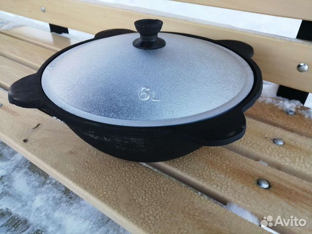Казан чугунный 6л