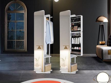 Напольный зеркалом с вешалка