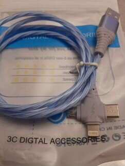 Кабель USB Type-C, Micro USB и для iPhone новый