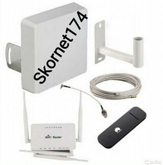 Комплект интернета на дачу. SIM + роутер + модем