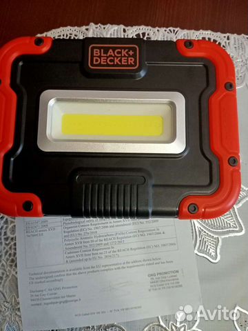 Прожектор 2 в 1 Black+Decker (Лампа Фонарь)