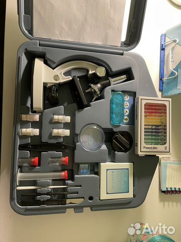 Микроскоп для детей с набором для опытов Takomi