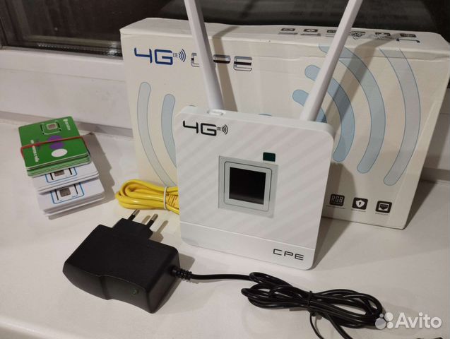 Прошитый 4G LTE роутер 2в1 с сим CPE 903-3, 905-3