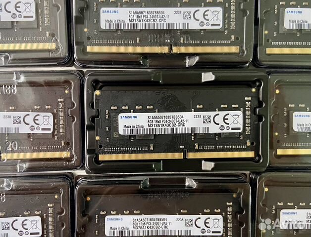 So-dimm DDR4 8гб 2400t Samsung 19200