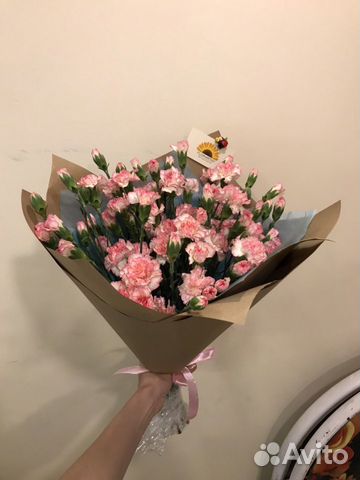 Букет из кустовых гвоздик (Диантус)