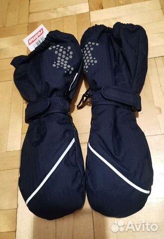 Варежки краги Рейма 1 меховые удлинённые зимние