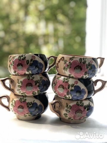 Сервиз, чайник, сахарница, кружки Купчиха СССР