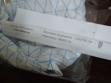 Простыня 100x160 на резинке
