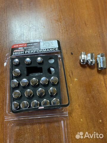 Комп гаек M12X1,50 высота 32мм (16 гайки +4)