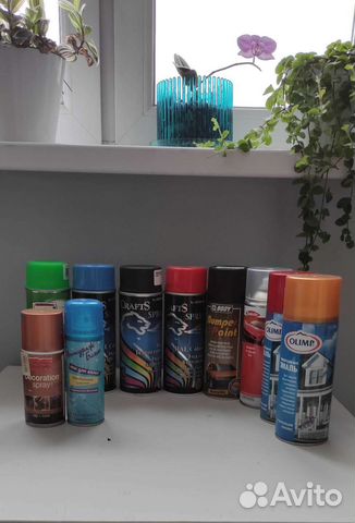 Эмаль-аэрозоль/краска в баллончиках/авто-лак