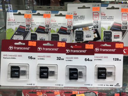 Карта памяти SD microSD Compact Flash новые