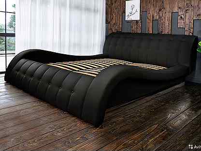 Кровать 160х200 черный Мадрид