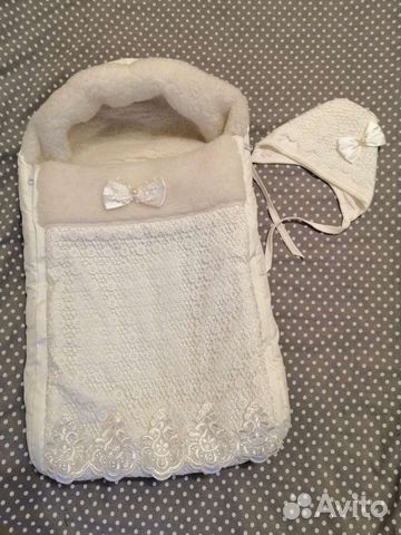 Конверт на выписку на овчине