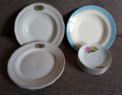 Тарелки и блюдца времен СССР