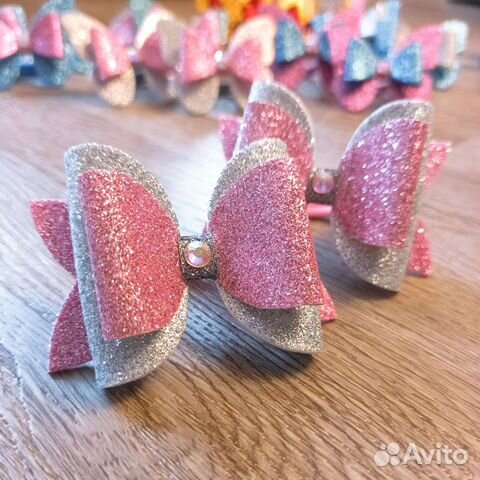 Резинки для волос Блестящие бантики