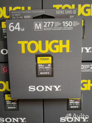 Карта памяти Sony sdxc 64GB 277R/150W Tough (SF-M6