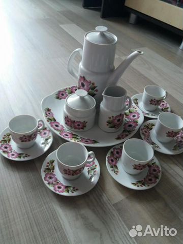 Кофейный сервиз фарфор Epiag Чехословакия