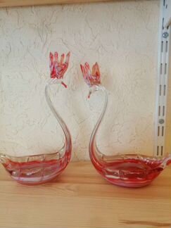 Лебедь СССР из цветного стекла