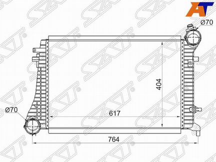 Радиатор интеркулера audi A3 03, seat altea 05, se