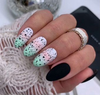 Топ для маникюра с эффектом 