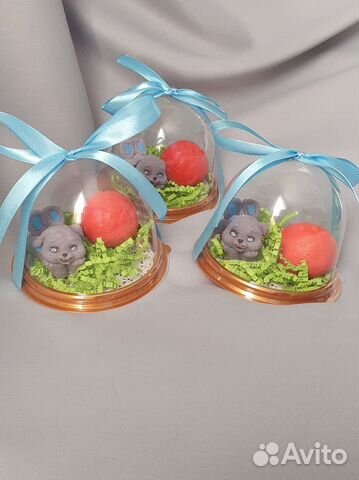 Новогодние кролики. Мыло ручной работы