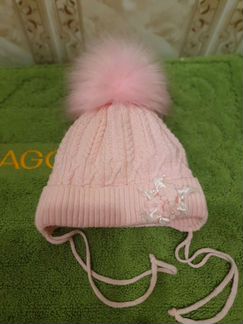 Зимняя шапка для девочки, р. 40-42