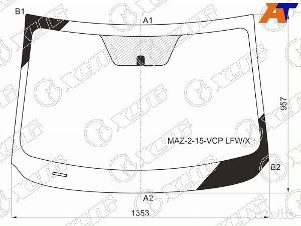 Стекло лобовое mazda demio