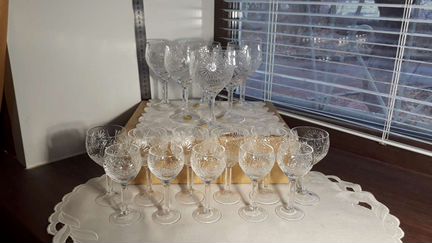 Фужеры,рюмки хрустальные СССР.Смотрите все