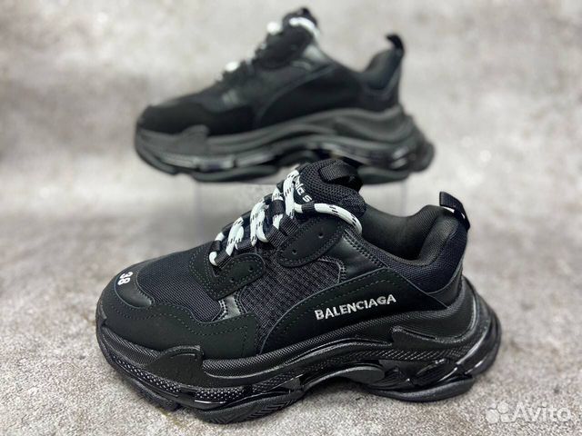 Кроссовки balenciaga triple s черные