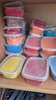 Песок кварцевый цветной