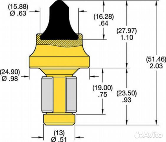 Резец дорожный Kennametal CM-51