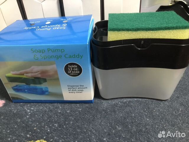 Диспенсер для моющего средства с губкой