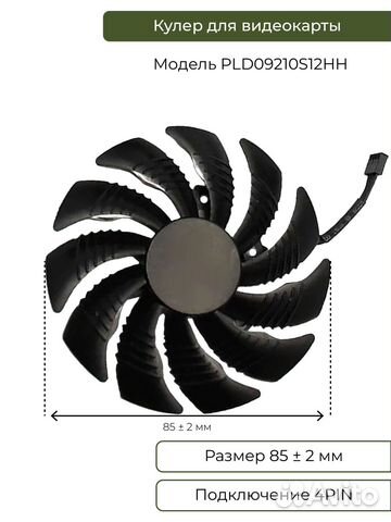 Вентилятор кулер для видеокарты Gigabyte ITX