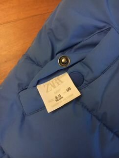 Куртка пуховик детская zara