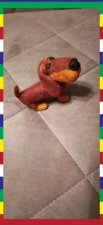 Игрушка Такса ручной работы