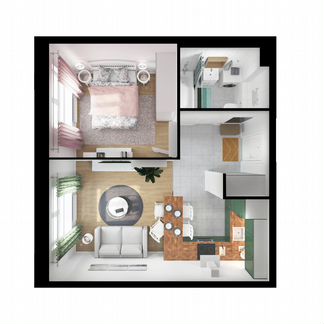 1-к квартира, 40.2 м², 5/17 эт.