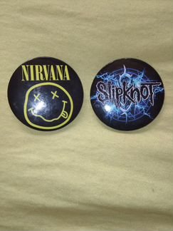 Магнитики с рок группами (slipknot, nirvana, iron