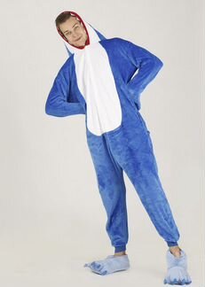 Пижама кигуруми акула с зубами унисекс