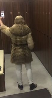 Шуба balmain лисичка