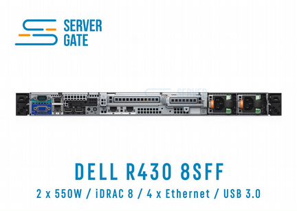 Dell R430 8SFF / 2xE5-2650v3 / 128 GB